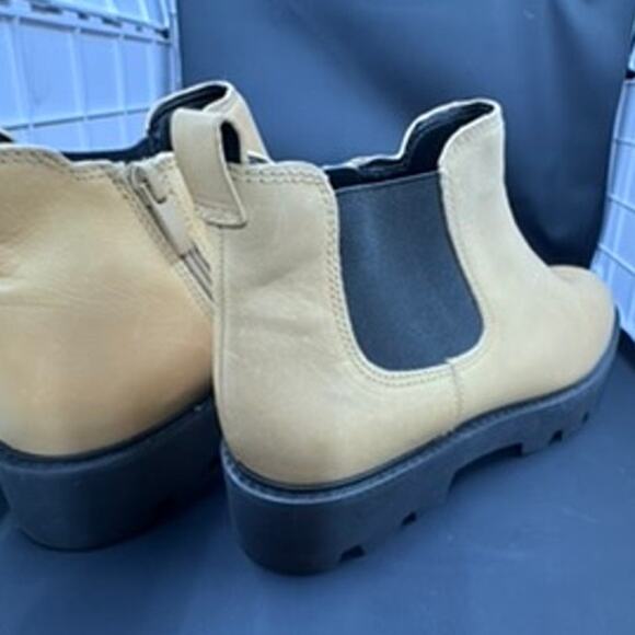 "Franco Santo" Leather Gore, Balin Booty,Chunky ,Zipper, Platform, !!!PLZ READ - Picture 3 of 15